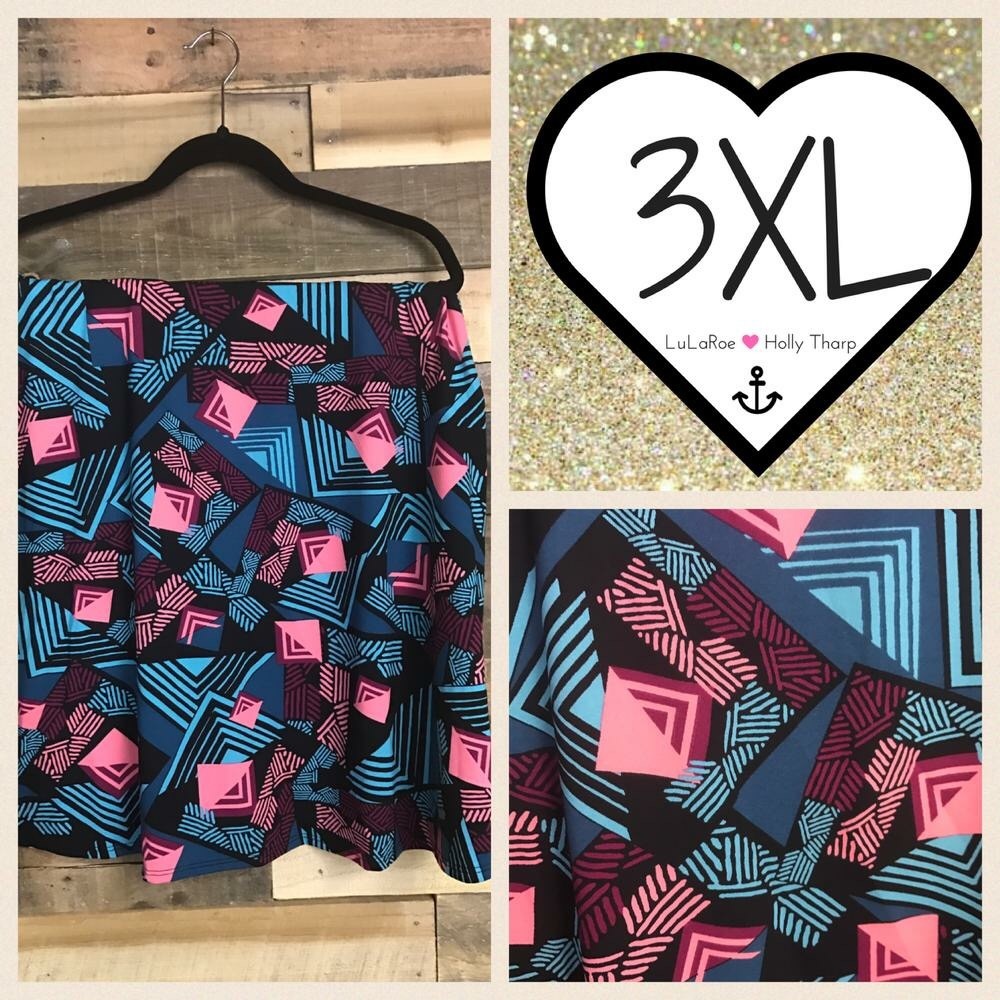3X LuLaRoe Azure skirt
